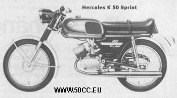 Hercules K 50 SPRINT 1970-72 onderdelen