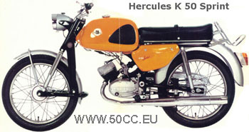 Hercules K 50 SPRINT 1969-70 onderdelen