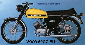 Hercules K 50 SPRINT 1973-74 onderdelen