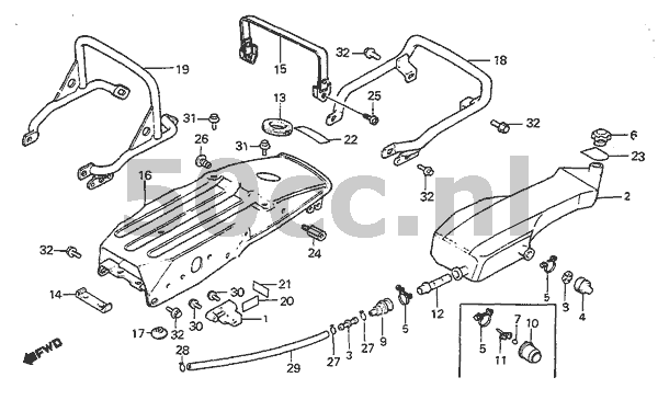Exploded view honda #7