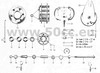 Zundapp - 517-05la  cs50 - Achter wiel naaf 120mm