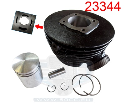 cylinder kit sachs 3/4v 50cc 38mm 5,5 hp - 50cc.eu